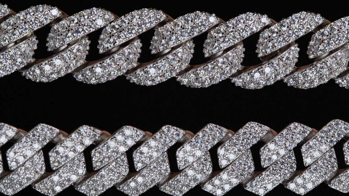 Moissanite Cuban Link Bracelet | Moissanite Cuban Bracelet