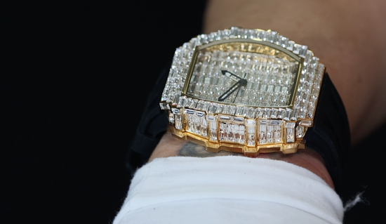 Iced Out Watch | Mens Diamond Watch | Hip Hop Watch | Baguette Watch