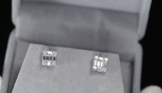 Moissanite Ear Studs | Moissanite Earrings | Moissanite Studs