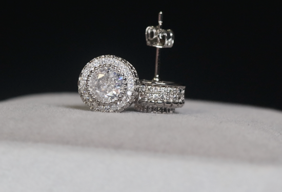 Iced Out Ear Studs