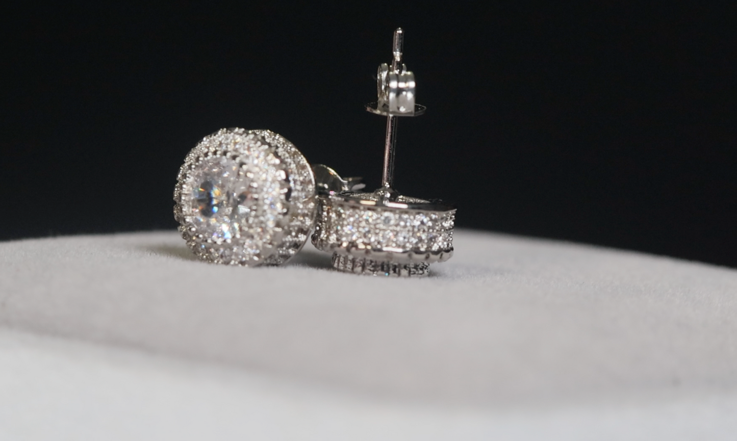Iced Out Ear Studs