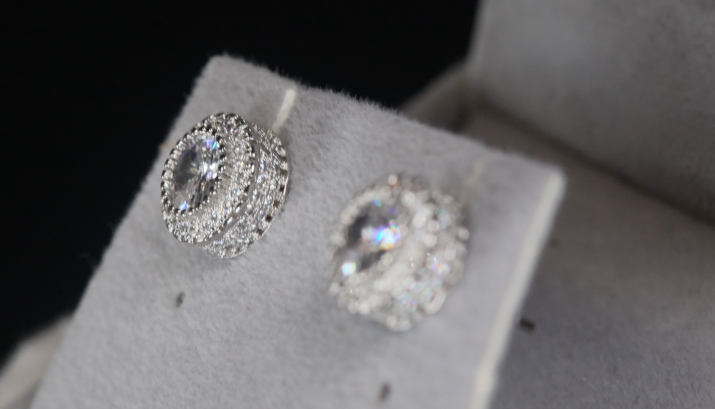 Iced Out Ear Studs