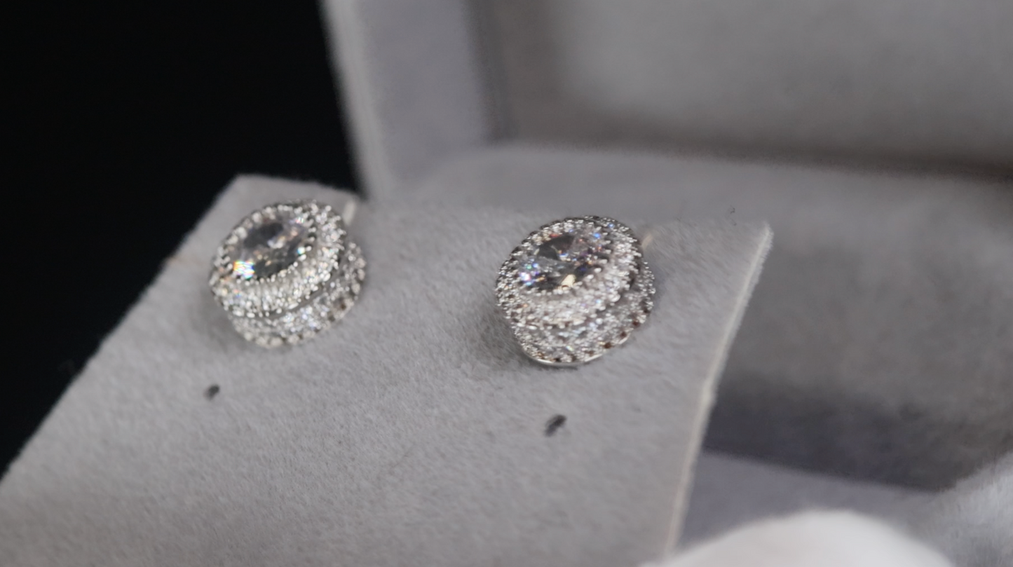 Iced Out Ear Studs