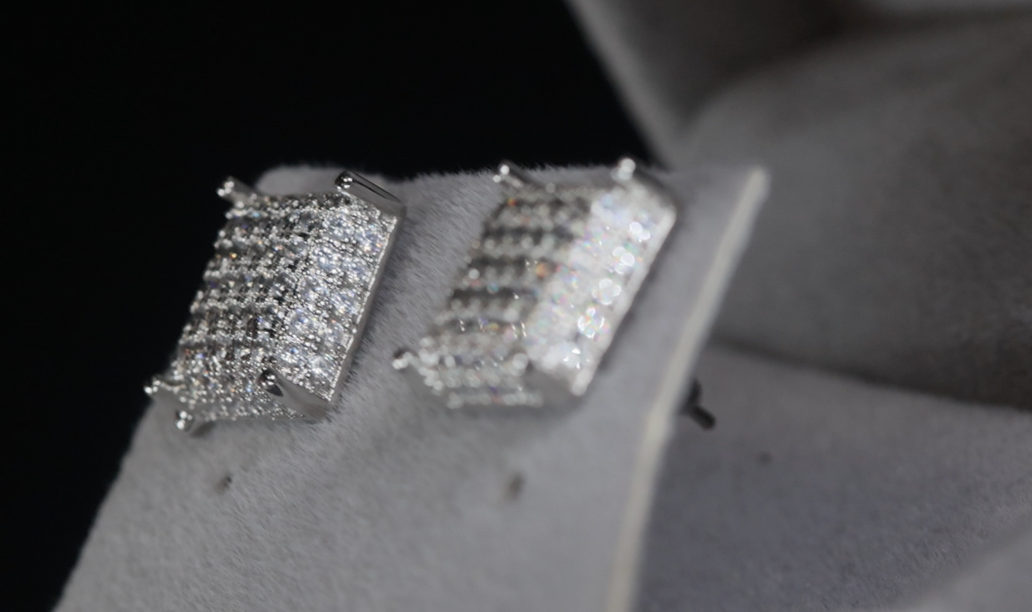 Iced Out Ear Studs