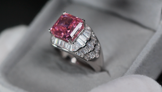 Pink Diamond Ring