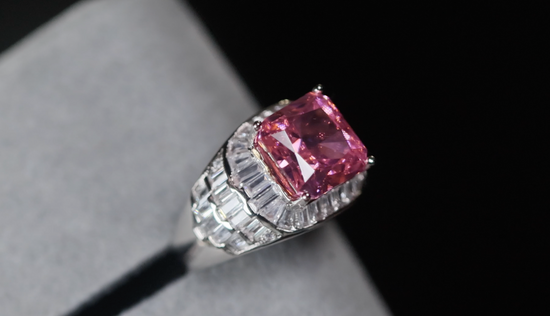 Pink Diamond Ring