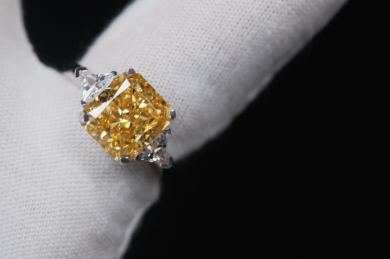 Yellow Lab Grown Diamond Ring