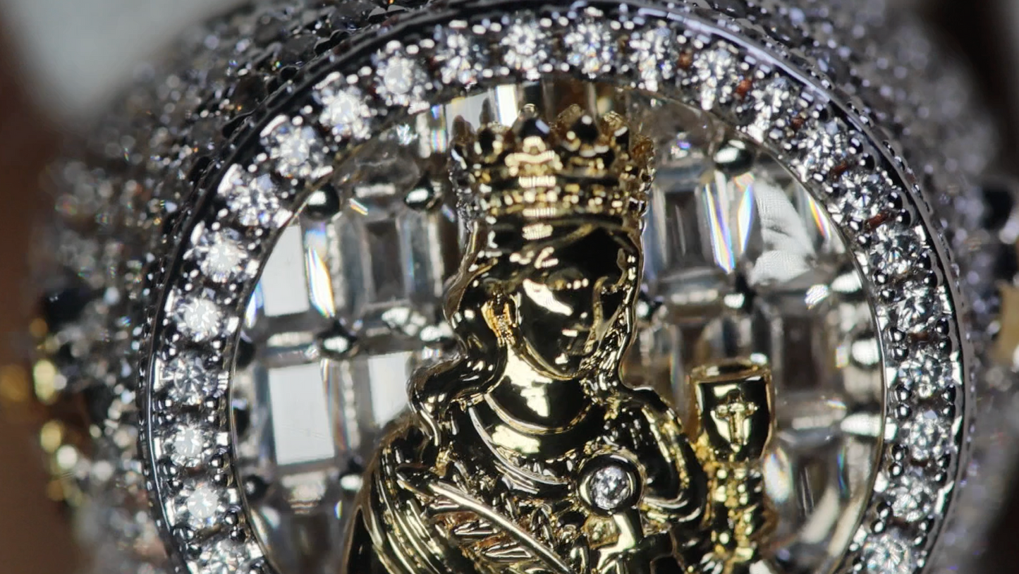 Diamond Virgin Mary Ring