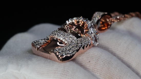Rose Gold Jesus Pendant