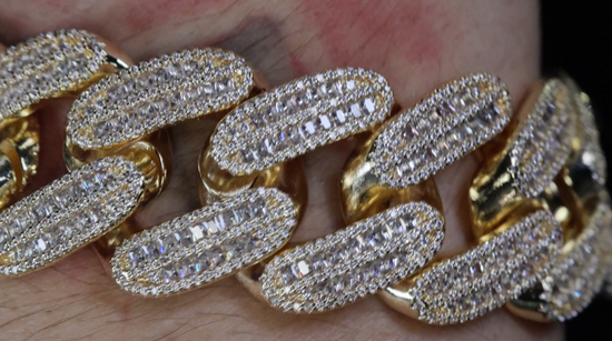 Mens Gold Cuban Bracelet | Big Gold Cuban Link Bracelet