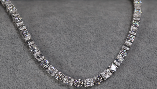 Baguette Moissanite Chain