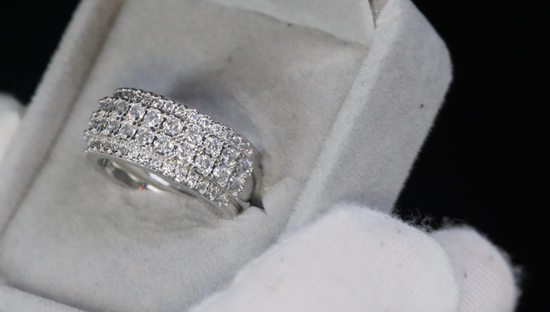 Promise Ring | Mens Pavé Diamond Ring | Men's Wedding Band