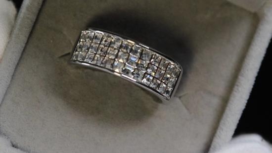 Princess Cut Ring | Men's Wedding Ring | Men's Wedding Band
