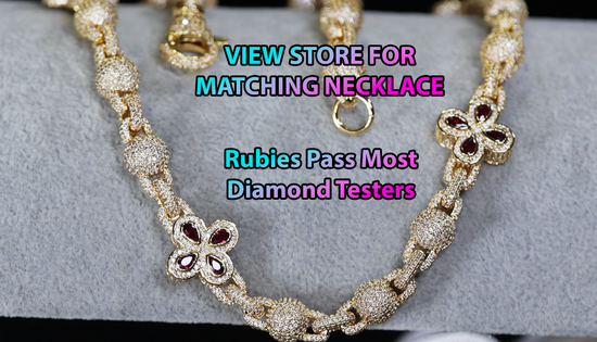 Men's Gold Diamond Ball Bracelet