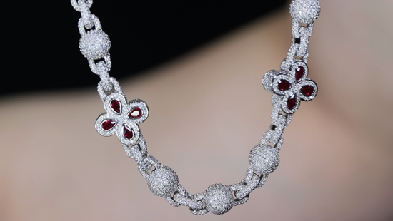 Men's Red Diamond Hip Hop Chain 