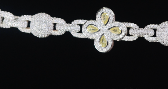 Men's Yellow Diamond Bracelet