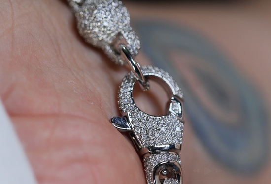 Yellow Diamond Cross Bracelet