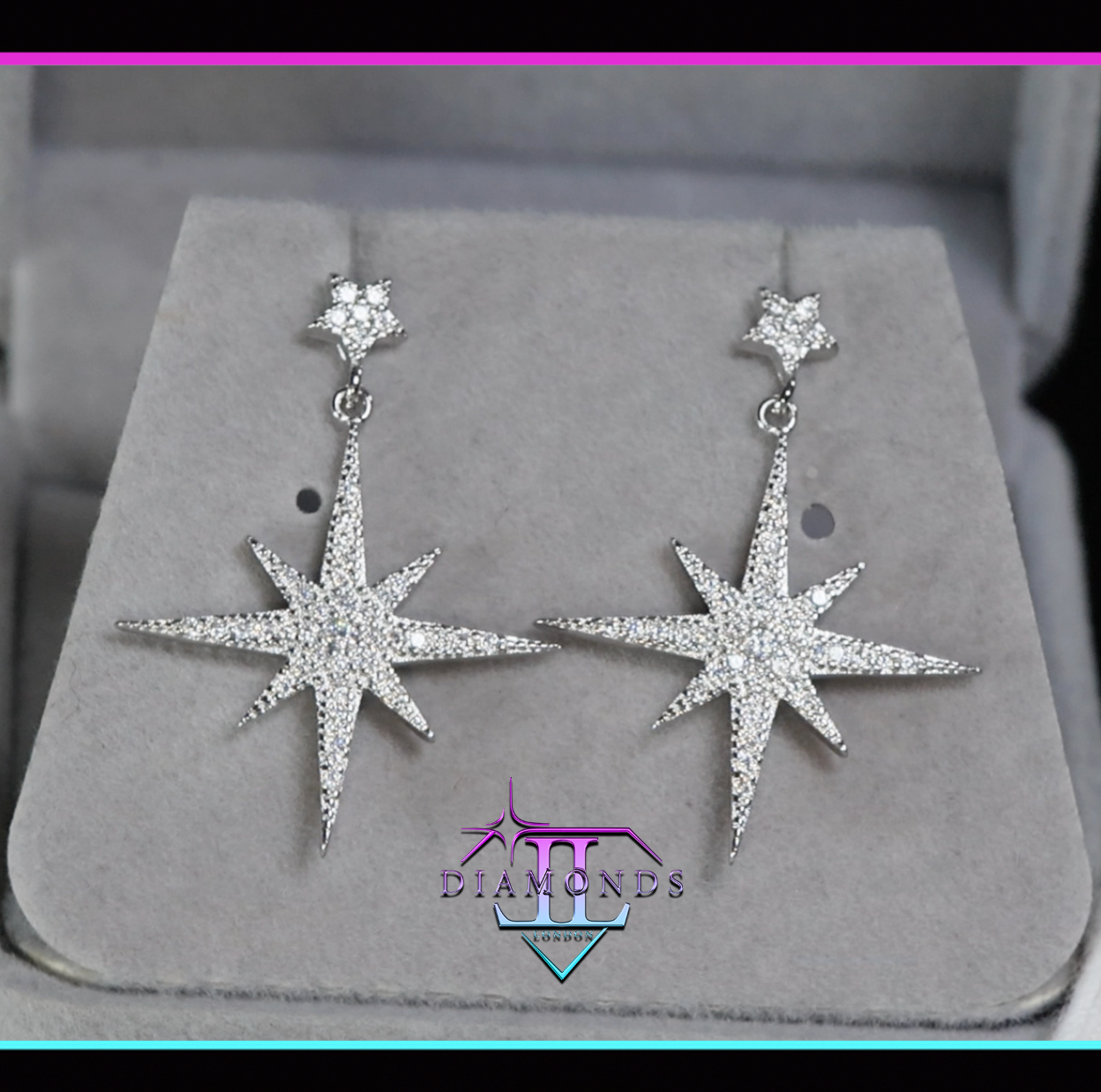 Diamond Star Earrings