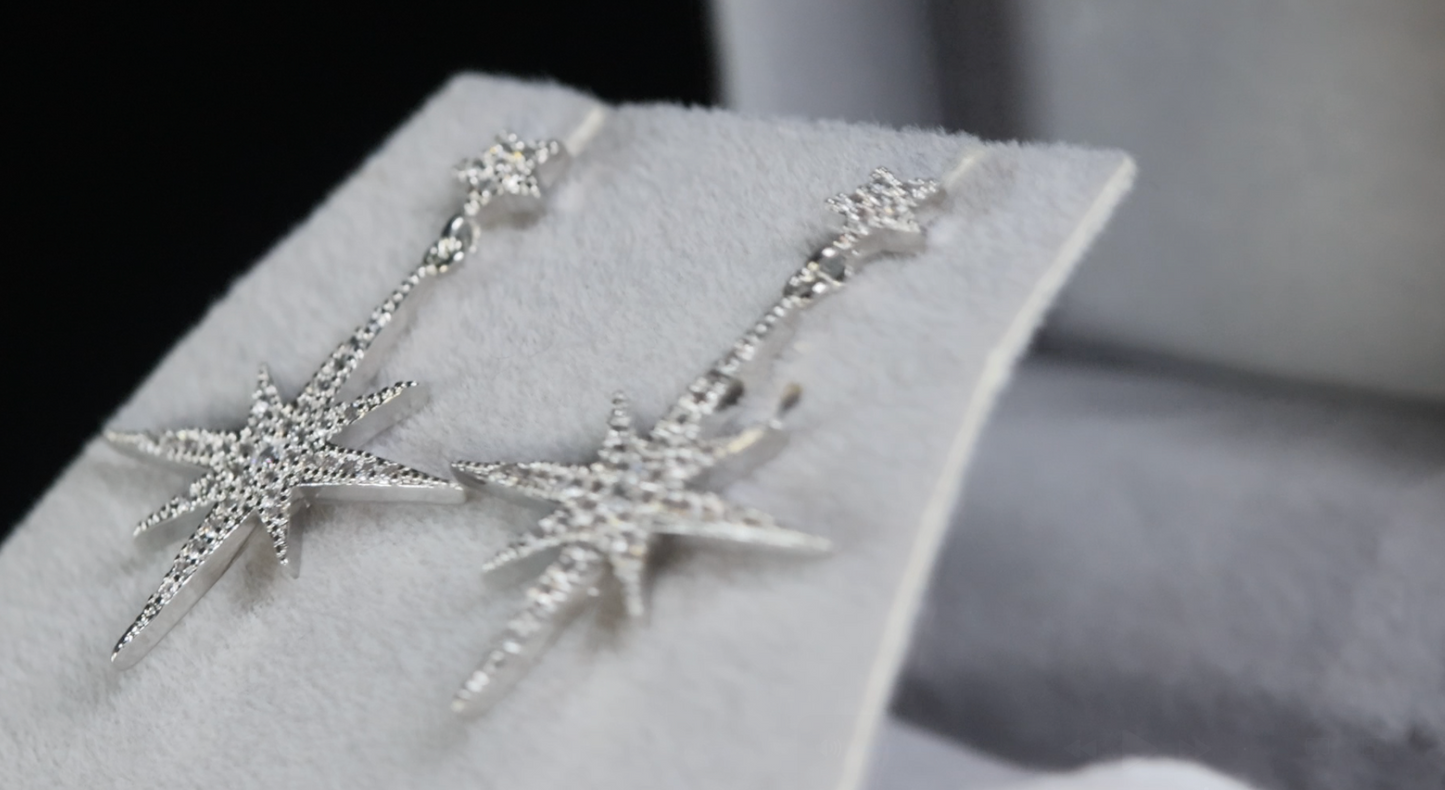 Star Diamond Earrings