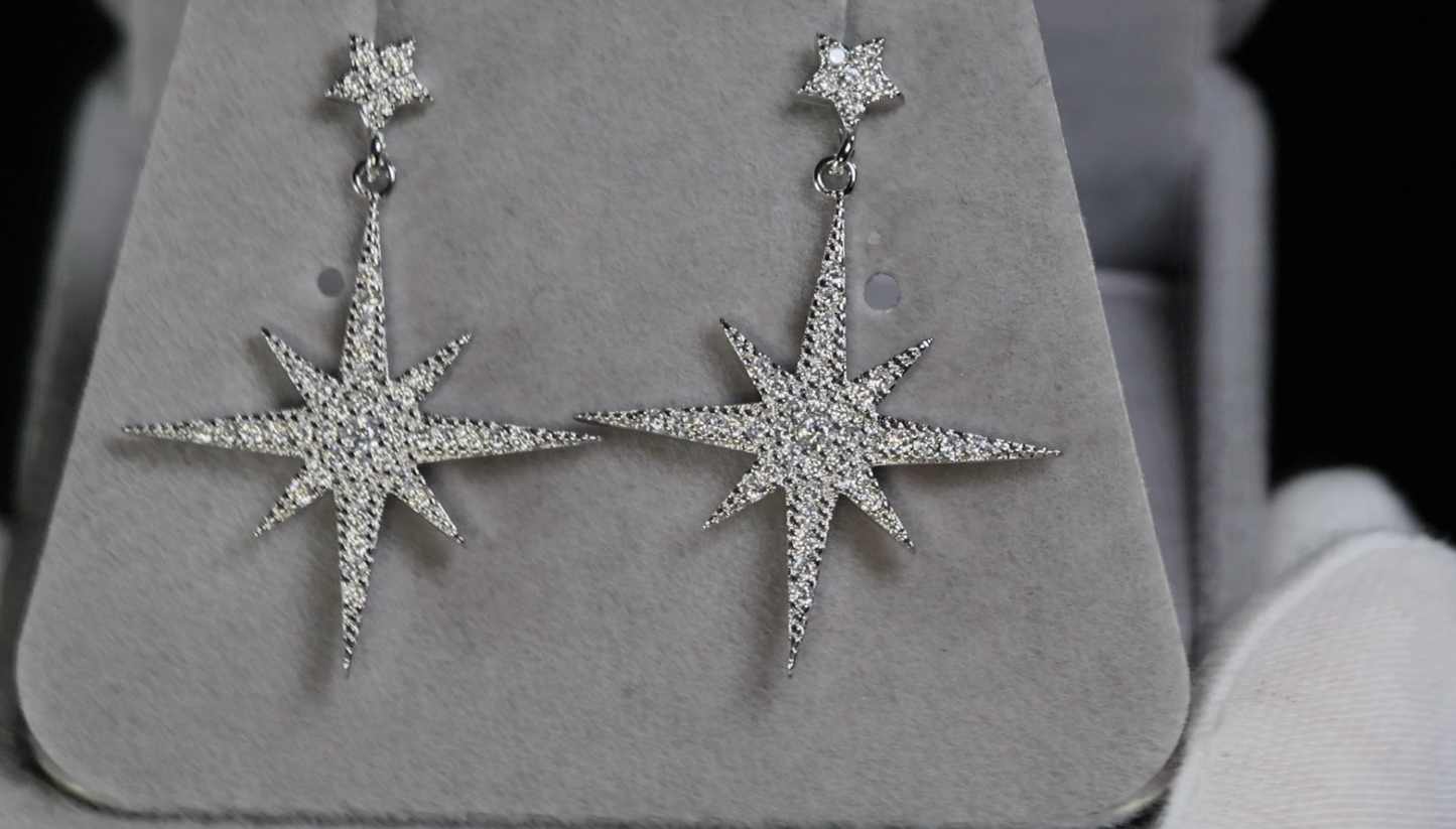 Star Diamond Earrings