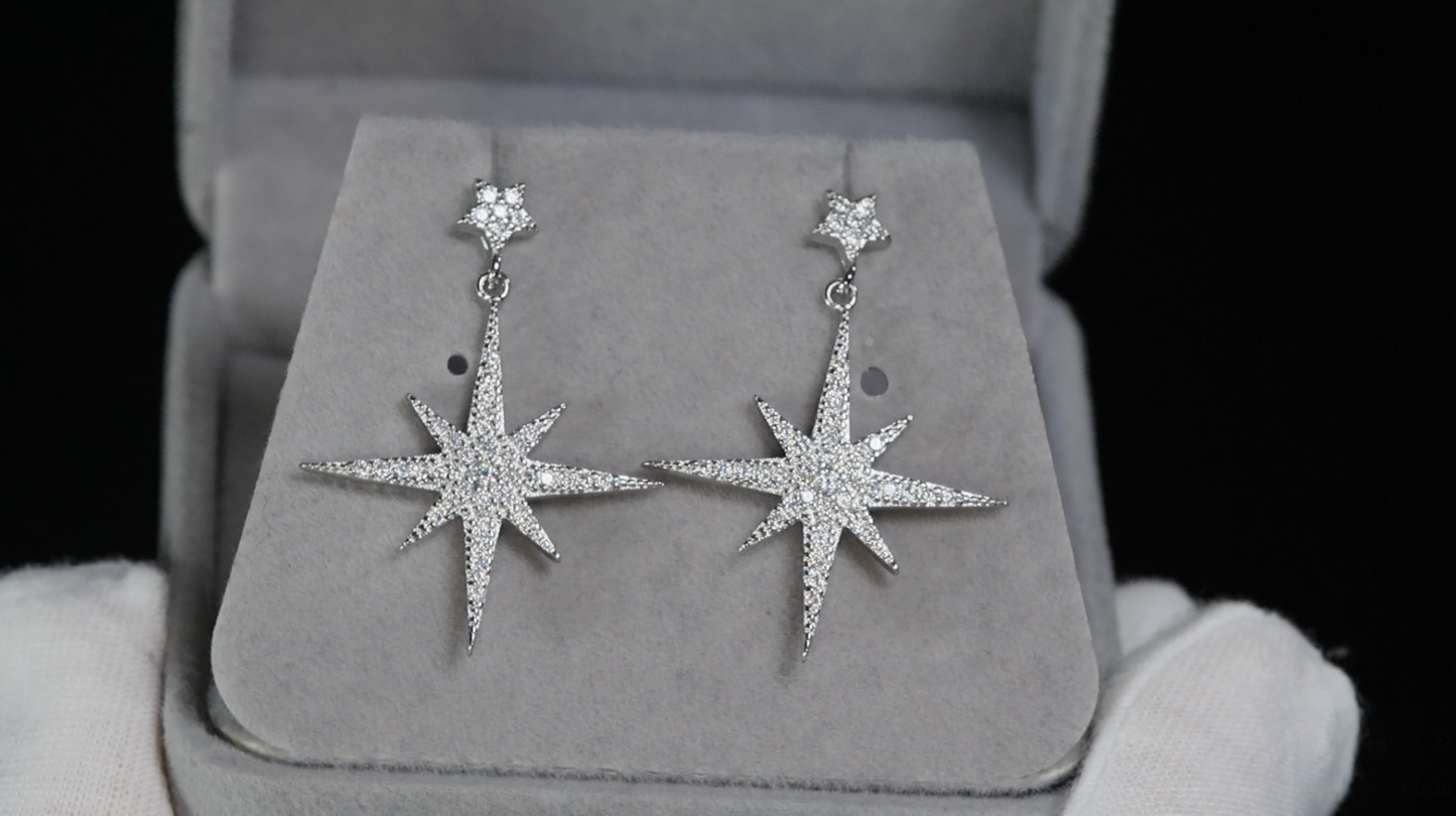 Star Diamond Earrings