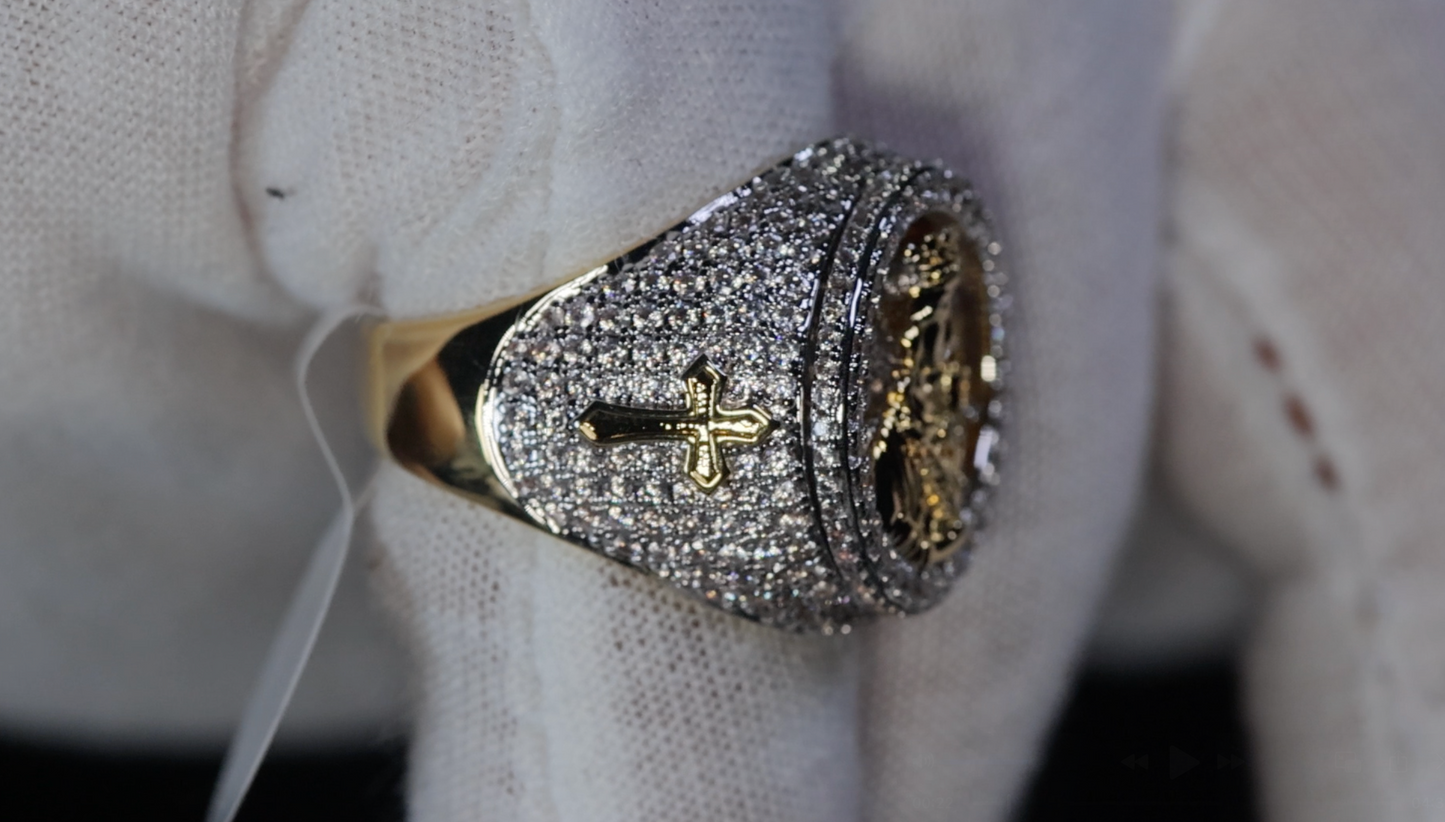 Diamond Virgin Mary Ring