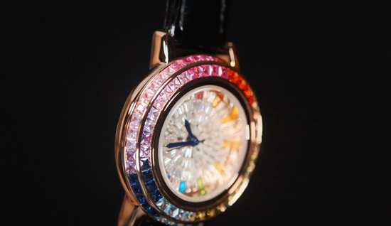 Rainbow Diamond Watch | Womens Rainbow Diamond Watch