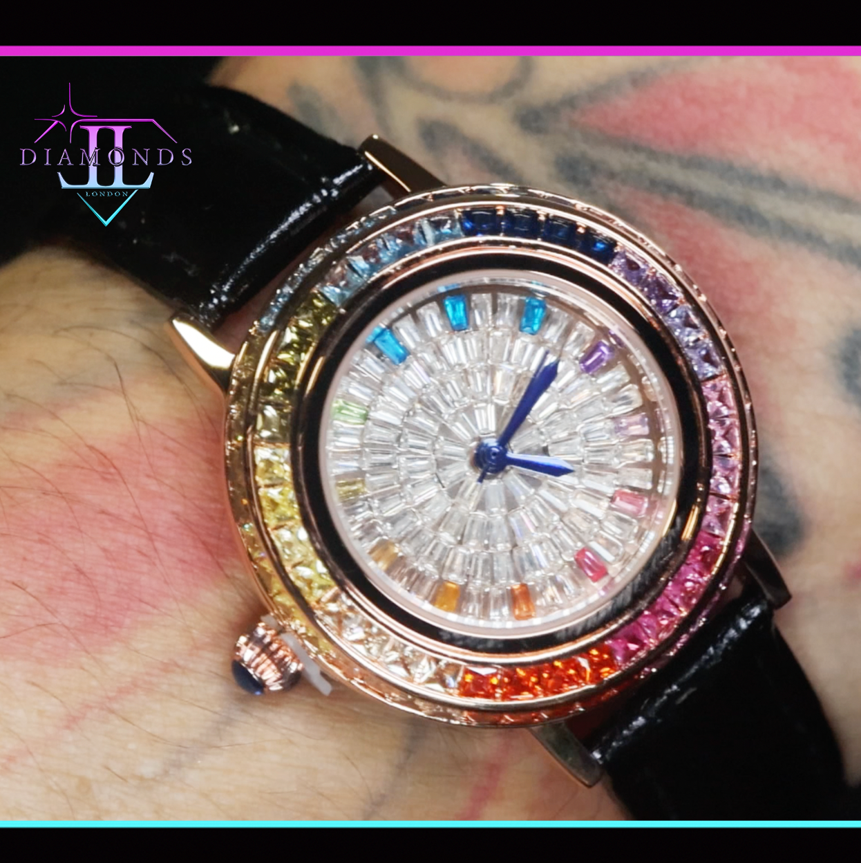 Rainbow Diamond Watch