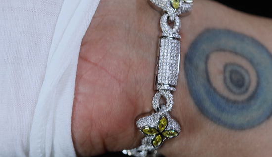 Silver Yellow Diamond Bracelet