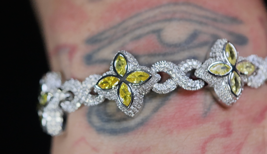 Men's Yellow Diamond Bracelet