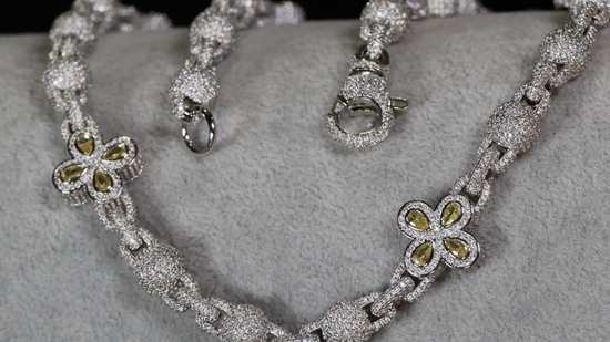 Men's Yellow Diamond Iced Out Chain