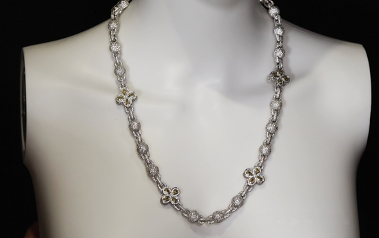 Men's Yellow Diamond Iced Out Chain