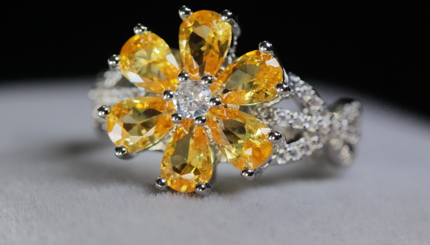 Women's Yellow Diamond Ring