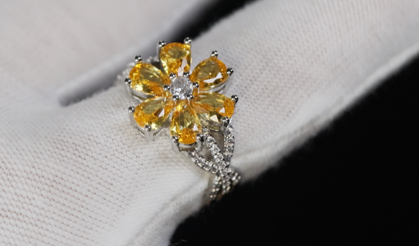 Women's Yellow Diamond Ring