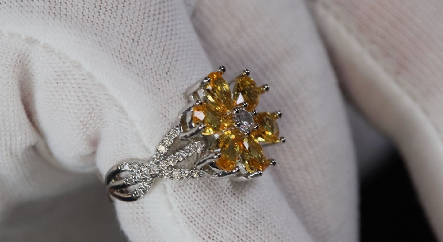Women's Yellow Diamond Ring