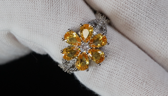 Women's Yellow Diamond Ring