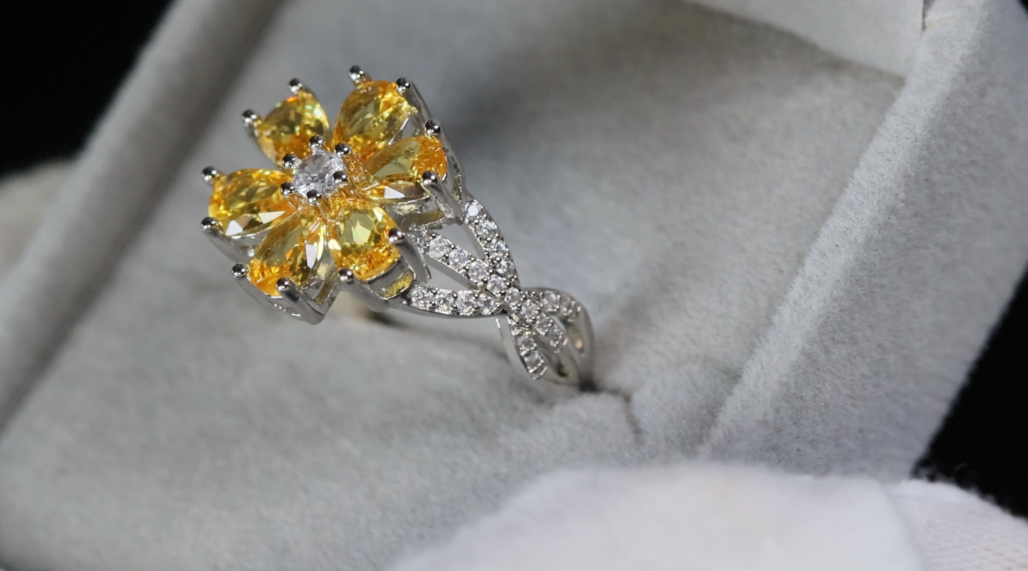 Women's Yellow Diamond Ring
