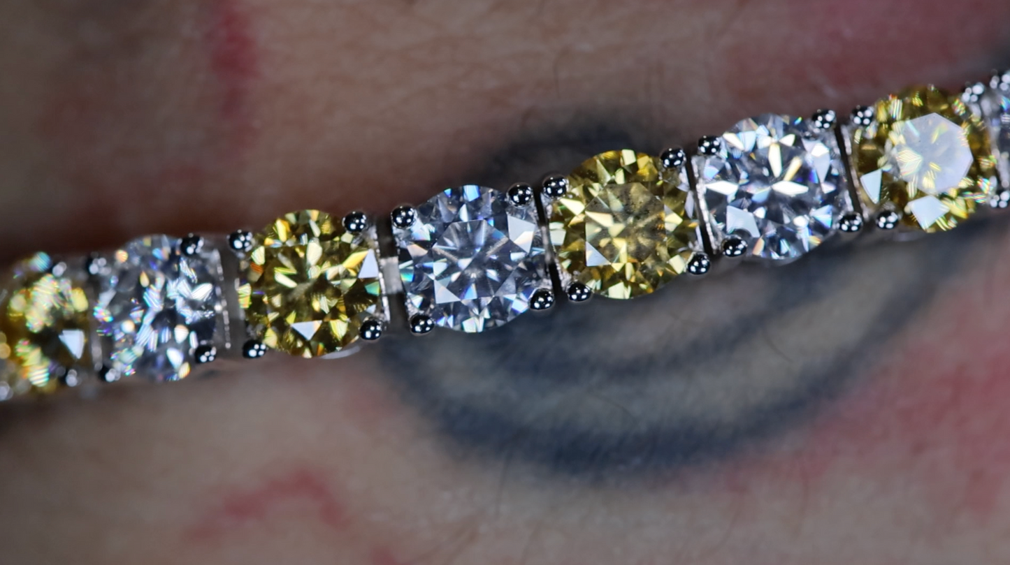 Yellow Moissanite Bracelet