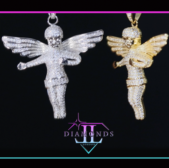 Big Diamond Angel Pendant