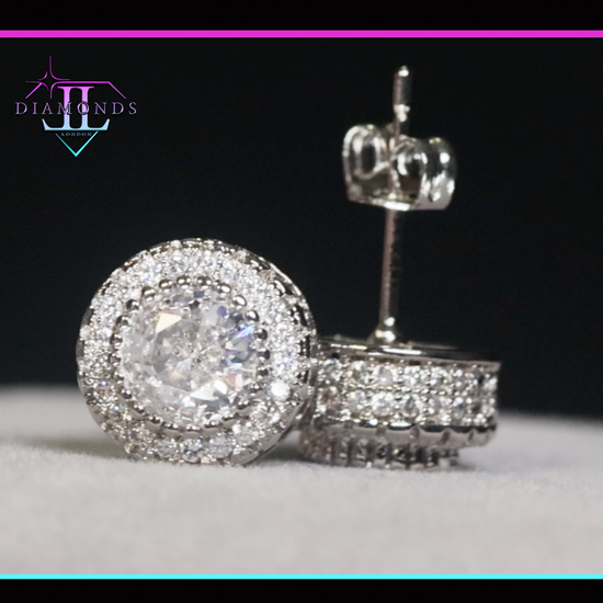 Iced Out Ear Studs