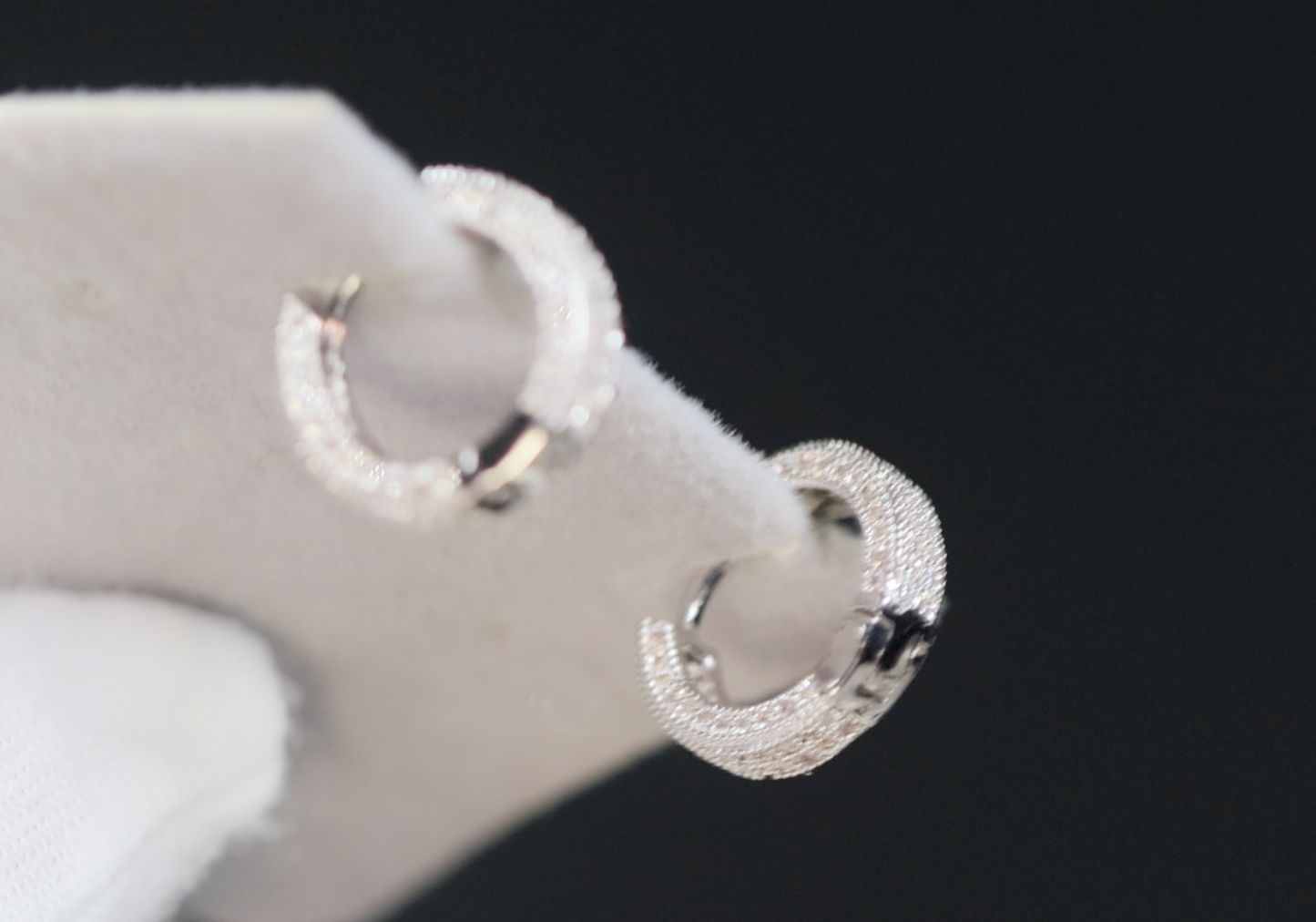 Iced Out Hoop Earrings