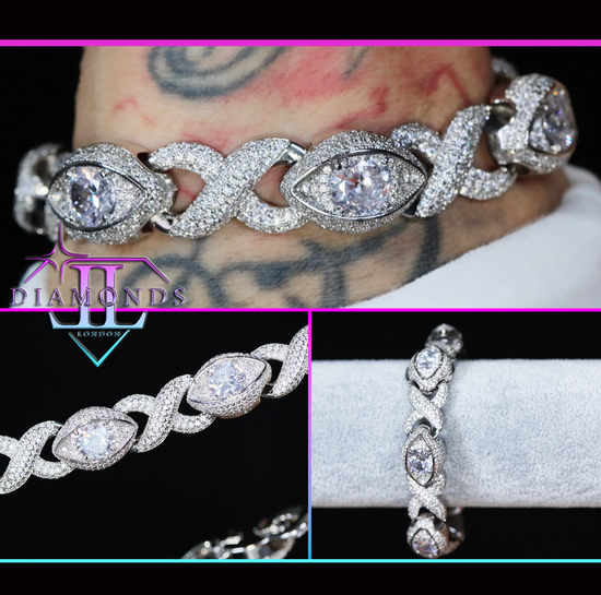 Diamond Infinity Link Bracelets