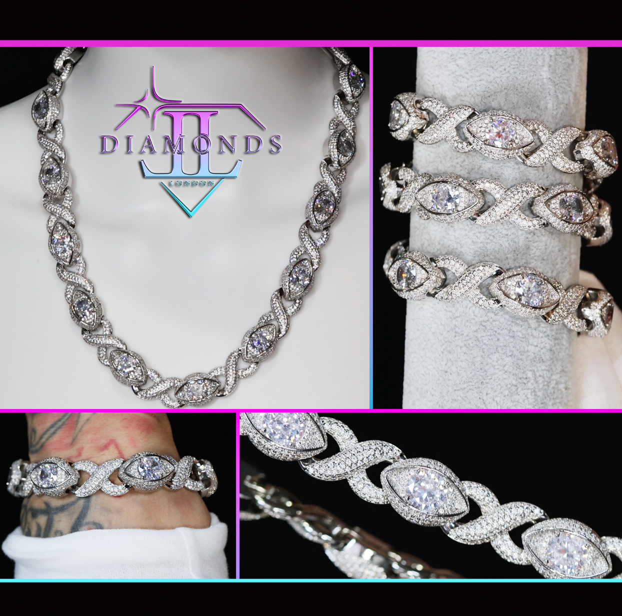 Diamond Infinity Link Chain