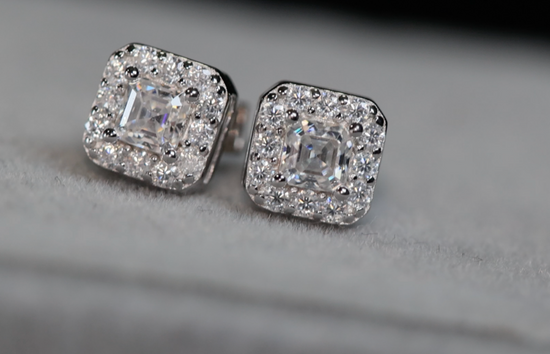 Moissanite Ear Studs