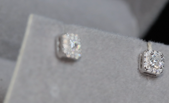 Moissanite Ear Studs