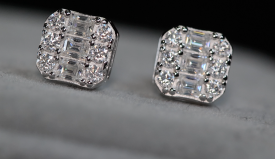 Moissanite Ear Studs