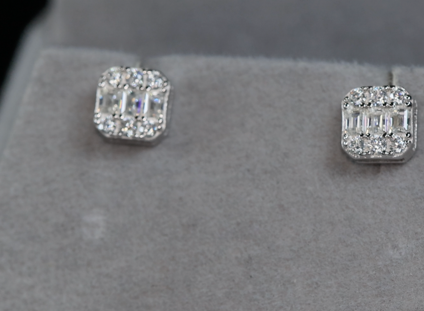 Moissanite Ear Studs