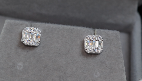 Moissanite Ear Studs