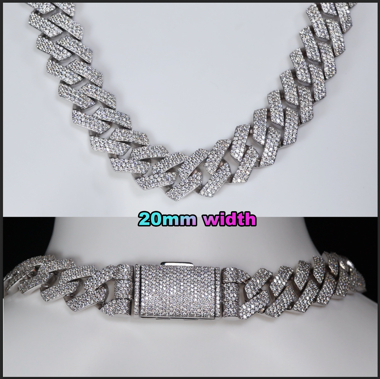 Moissanite Cuban Link Chain
