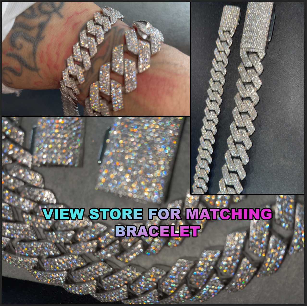 Moissanite Cuban Link Chain